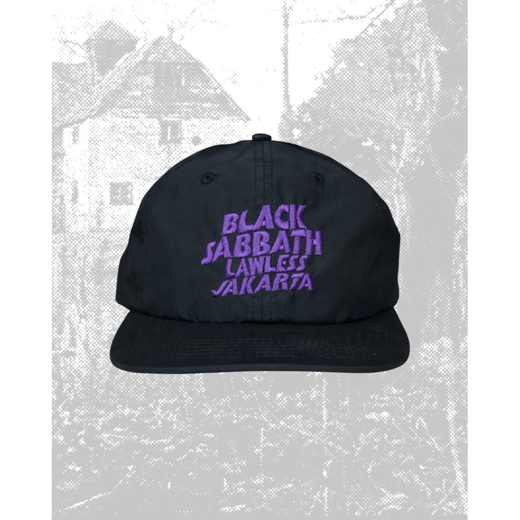 Lawless Jakarta x Black Sabbath - Master Of Reality Logo Henry 6 Panel Cap