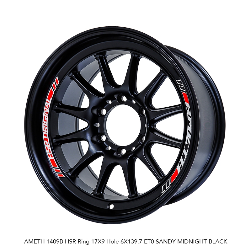velg standar Hilux r17 HSR AMETH. pelak mobil offroad ring 17 cocok untuk triton fortuner pajero dll