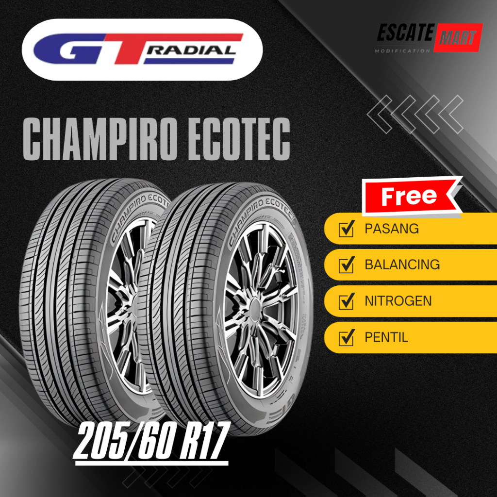 GT Radial Champiro Ecotec 205/60 R17 - Ban Mobil Champiro Ecotec 205 60 R17