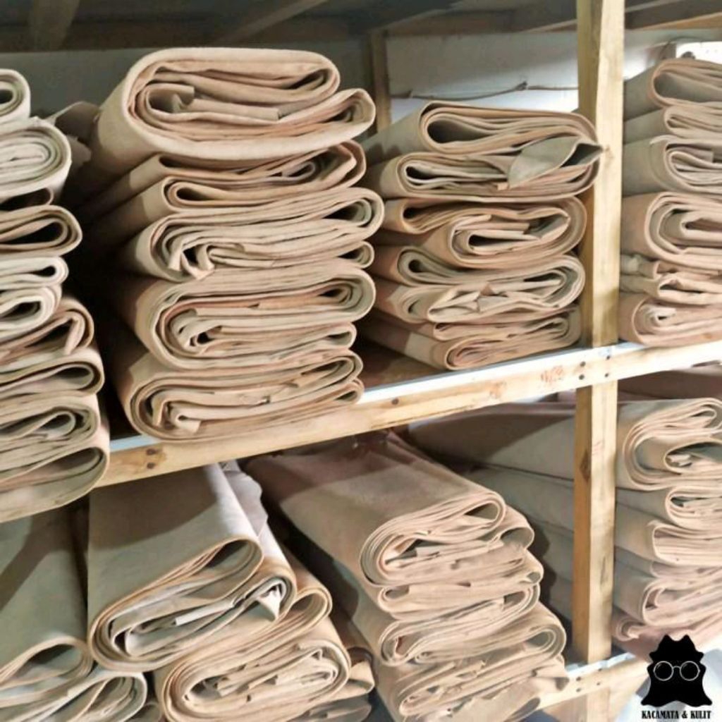 Kulit Sapi Nabati Lembaran Vegetable Tanned Leather