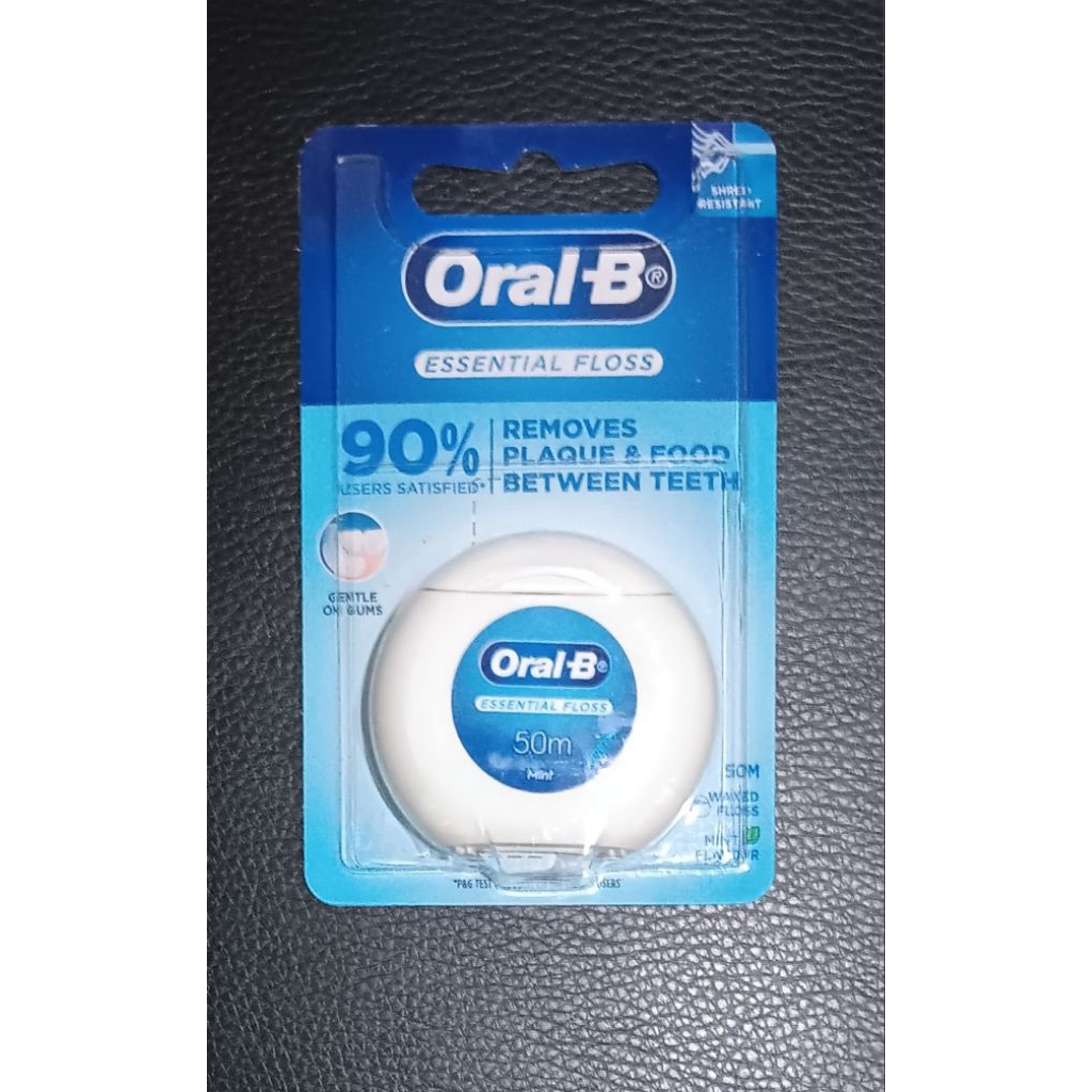Oral B Dental Floss 50m / Benang Gigi Oral B / Oral-B 0Dental floss Essential Floss Mint Flavour