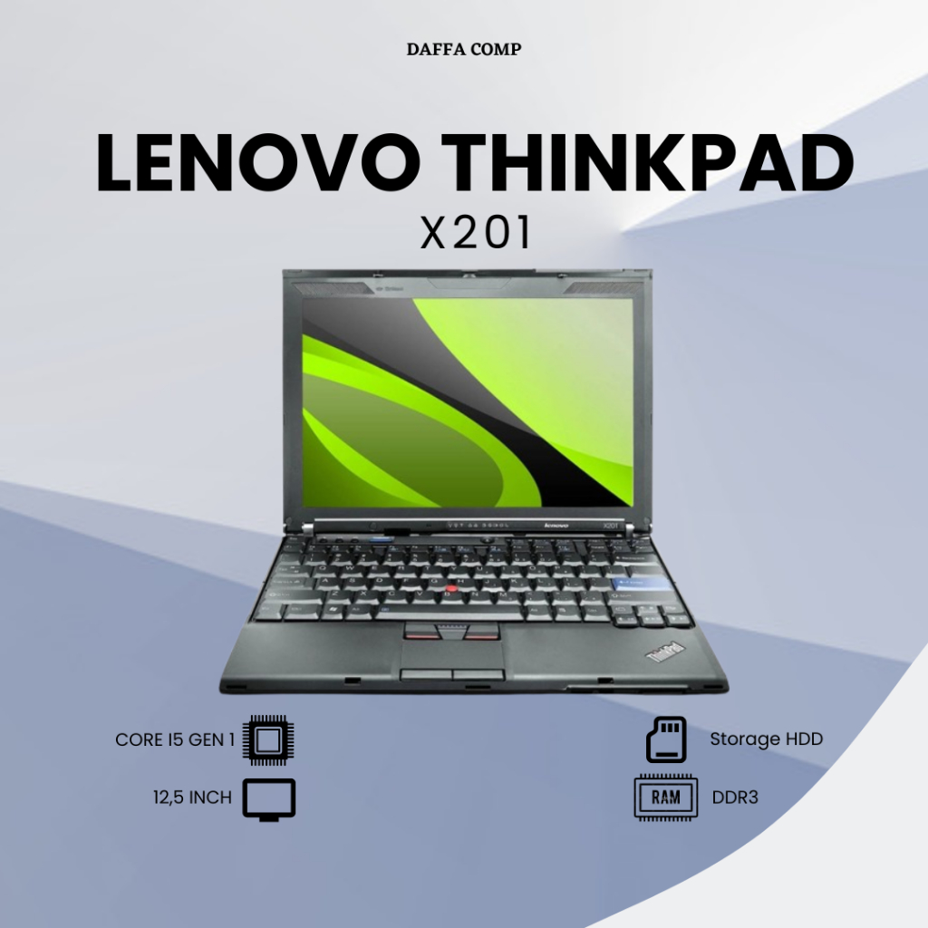 Laptop Murah Lenovo Thinkpad X201 Core i5 ram 8GB SSD 256GB Mulus NO Minus BERGARANSI ORIGIONAL