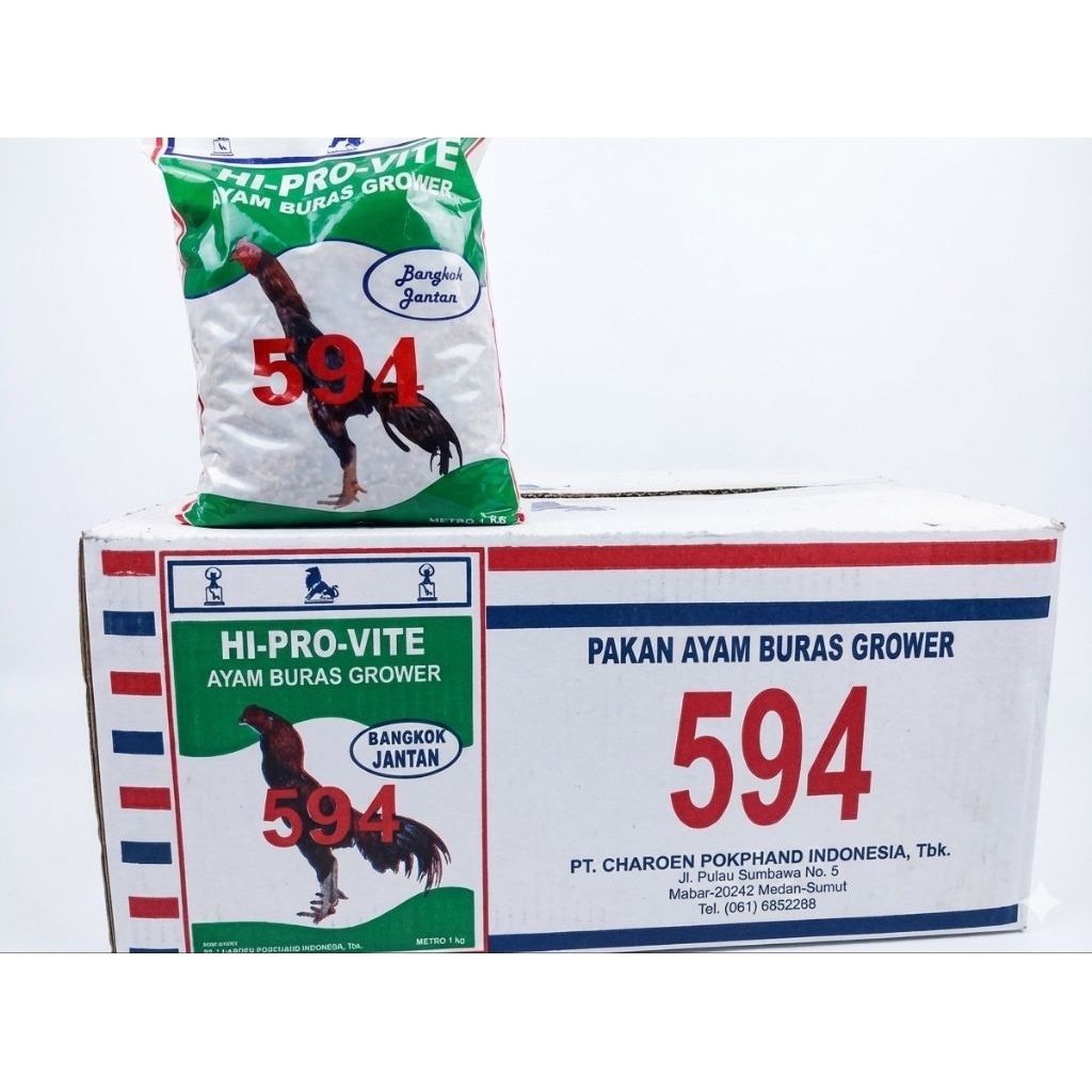 594 Pakan Ayam 1 Dus Isi 20 Bungkus (Wajib Cargo)