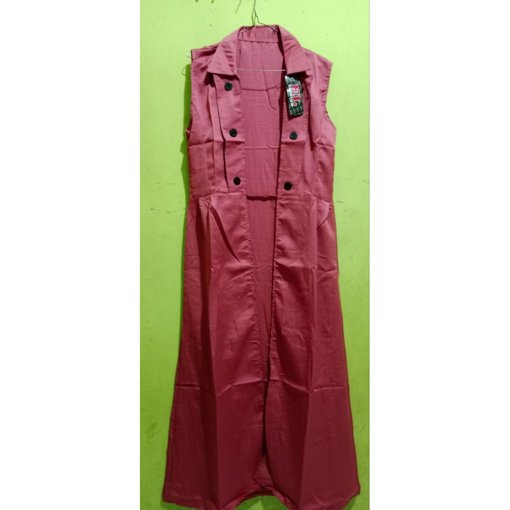 outer wanita tanpa lengan