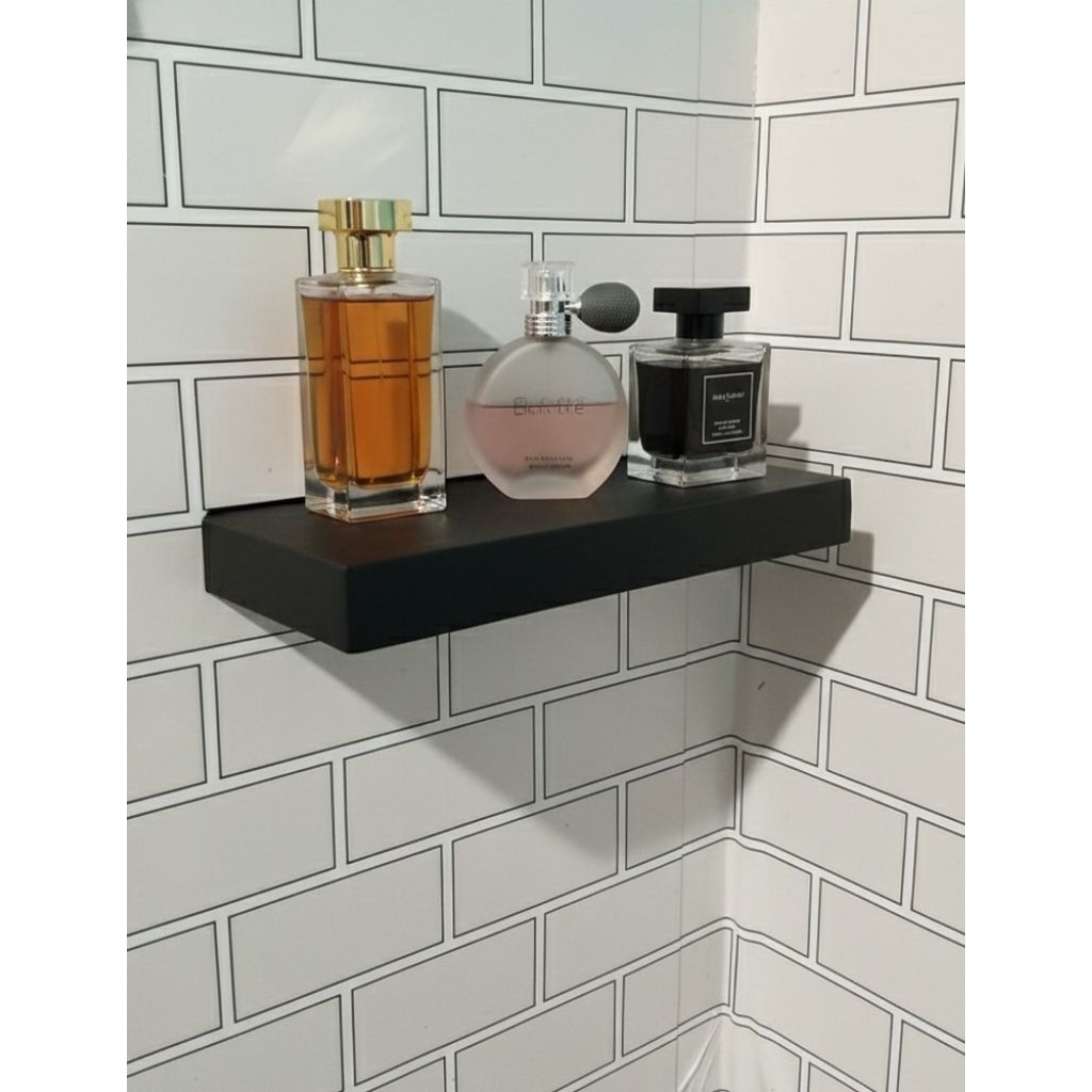 Rak ambalan dinding auestetic serbaguna (pemasangan tanpa bor)