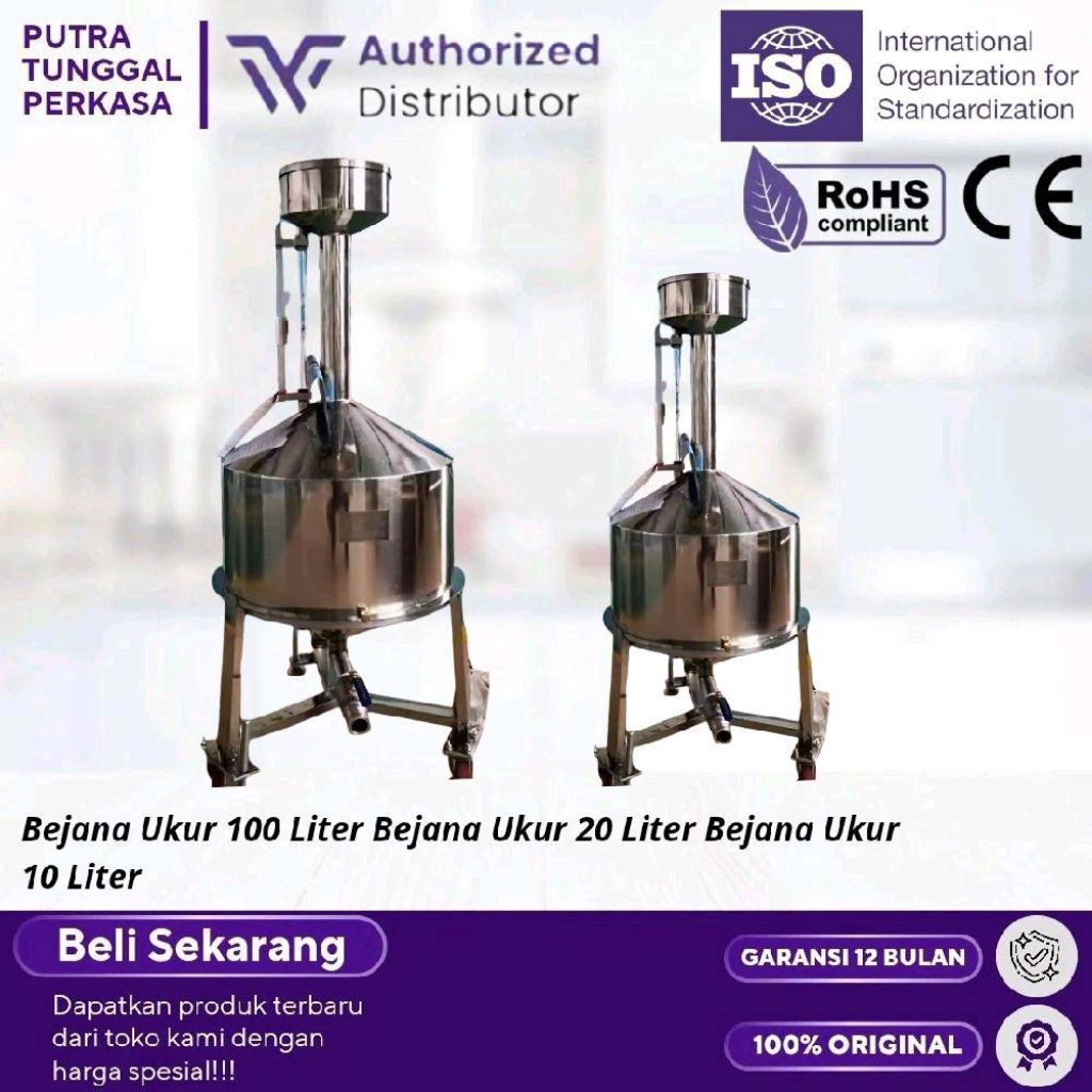 Bejana Ukur 100 Liter Bejana Ukur 20 Liter Bejana Ukur 10 Liter