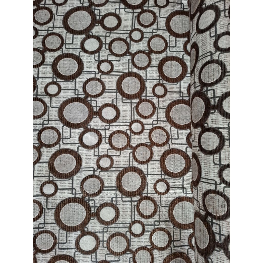 Bahan Kain Chenil Sofa Motif Bulat // Kain Sofa Kursi Minimalis // Kain Chenille Motif bulat