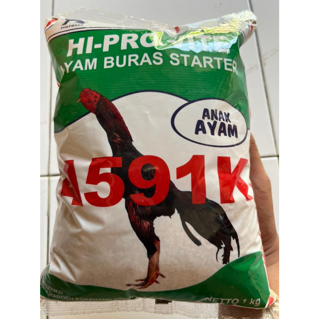 Pakan Anak Ayam Bangkok A591k 1 Kg Original | Pakan Ayam Petelur/Pedaging Berkualitas | Nutrisi Leng