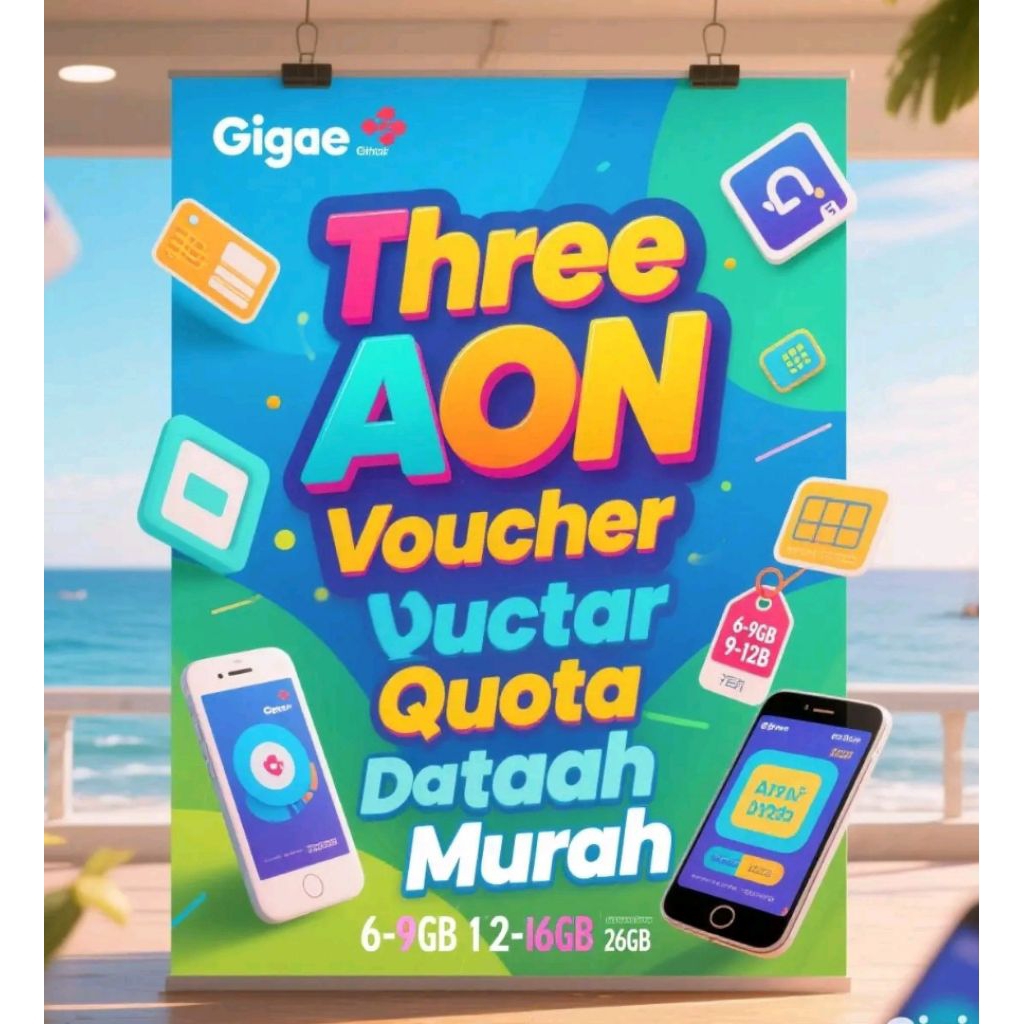 Three AON Quota Data Murah Always ON