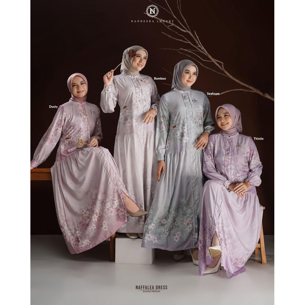 READY//NAFFALEA DRESS NADHEERA LUXURY//DRESS SILKANIA PREMIUM//DRESS MOTIF//DRESS REMAJA DEWASA//DRE