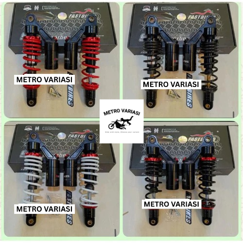 Shockbreaker Shock Bebek Tabung Atas Model GOG Black Fast Bikes 280mm 320mm 340mm 360mm Supra Vega K