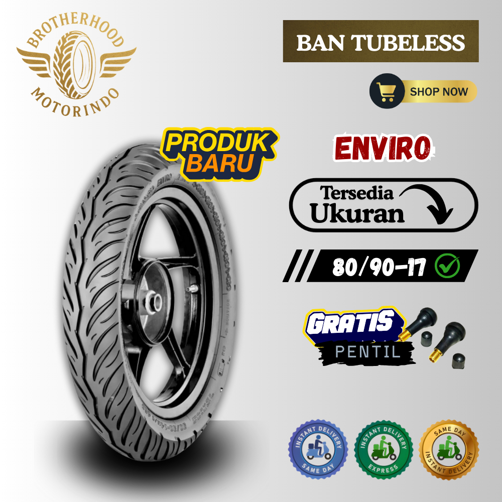 BAN IRC ENVIRO TUBELESS (80/90-17 / 80 90 17) BAN IRC / BAN RING 17 / BAN IRC RING 17 / BAN RING 17 