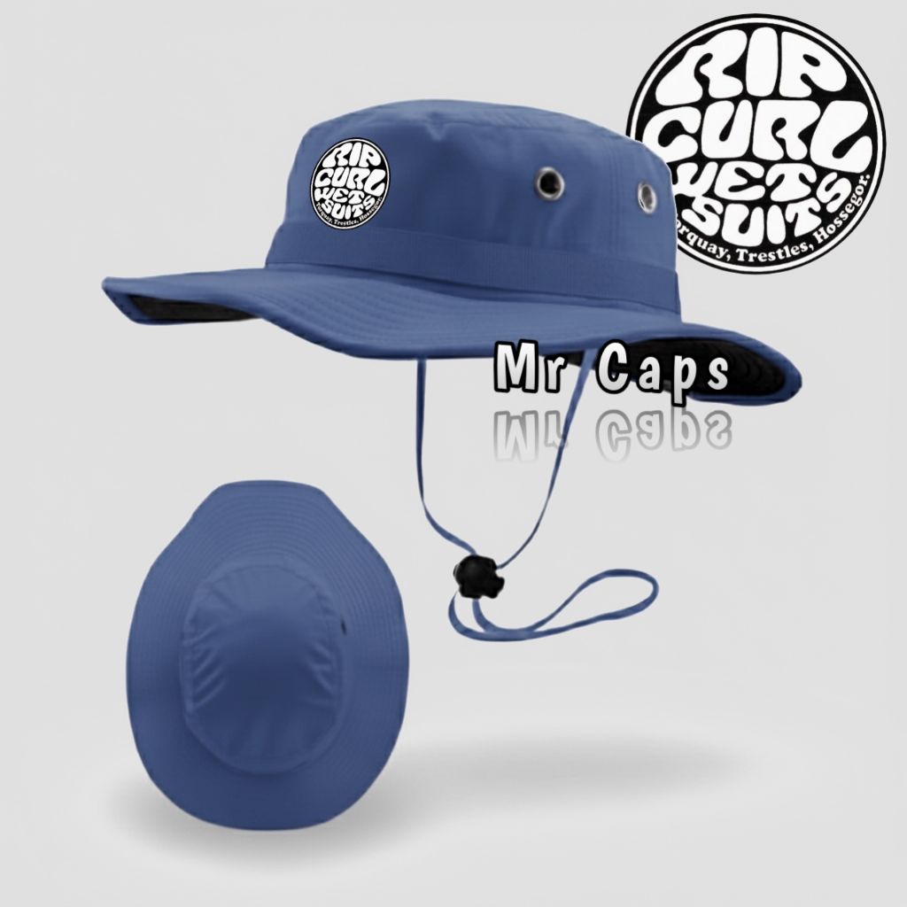 Topi Rimba Ripcurl / Topi Gunung Outdoor Adventure / Jungle Hiking Hat Surf Casual Uniseks