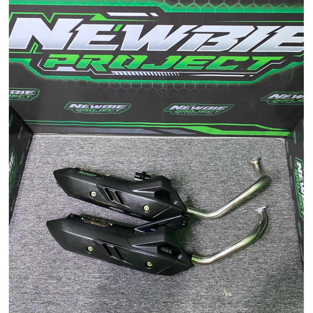 Knalpot Standar Racing NEWBE PROJECT SR 01 moncong sijirok BEAT VARIO SCOOPY PCX NMAX AEROX GENIO MI