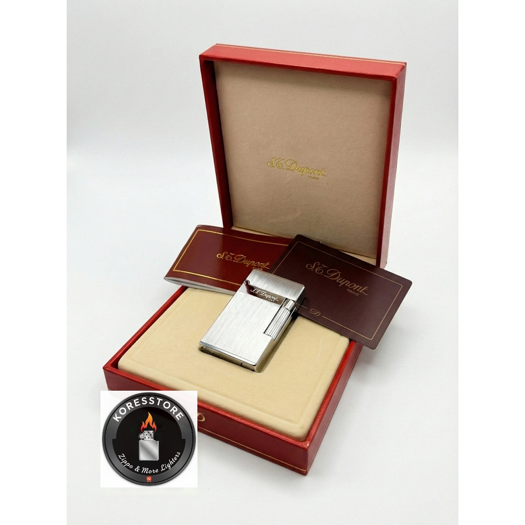 S.T. Dupont Ligne 2 Black Laque de Chine Gold Trim - Authentic Luxury Lighter Dupont Original