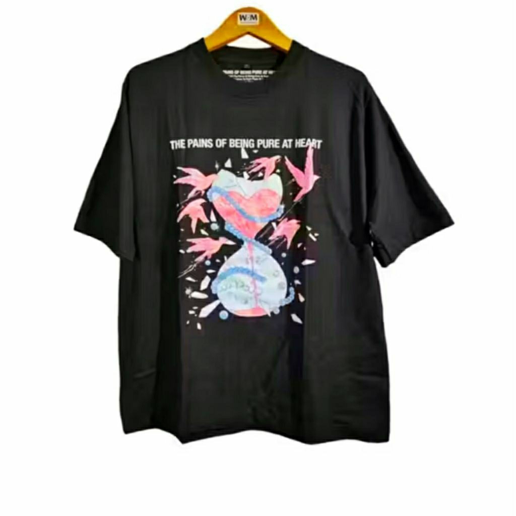 Baju Kaos Limited Edition Band The Pains of Being Pure At Heart - Hitam