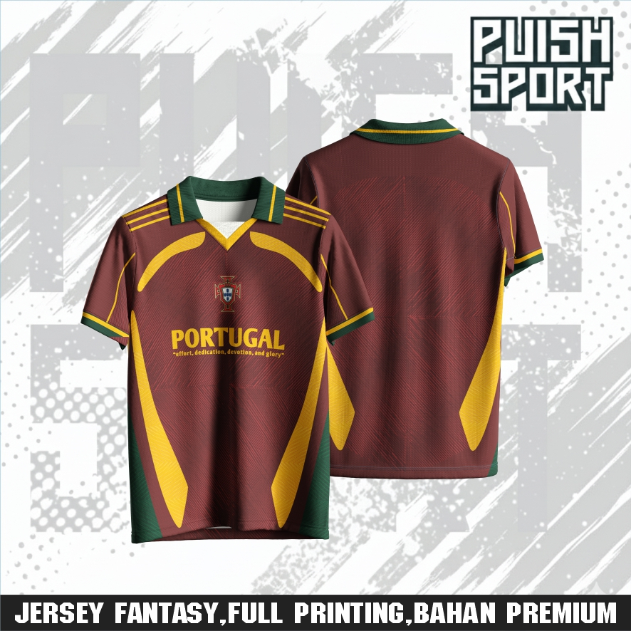 JERSEY RETRO PORTUGAL VINTAGE Maroon