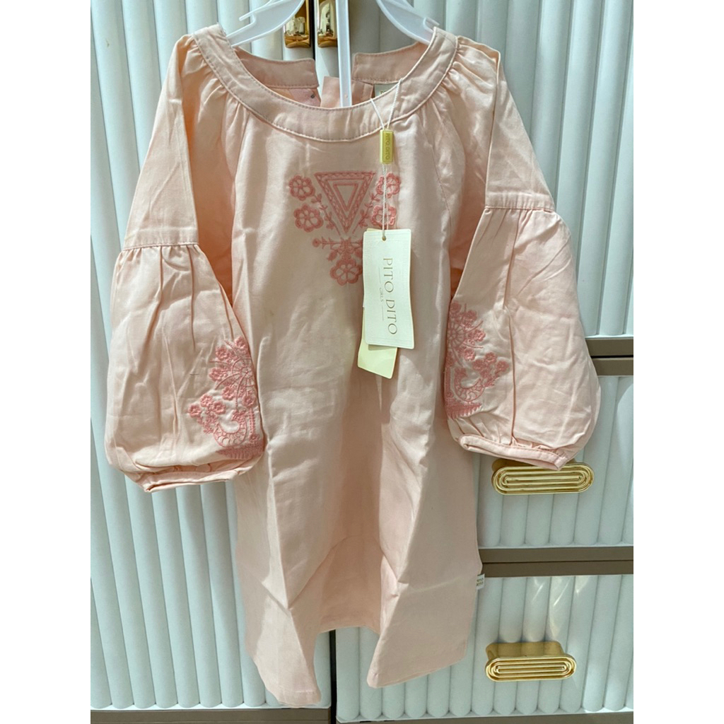 new dress pito dito anak perempuan usia 4-5 tahun