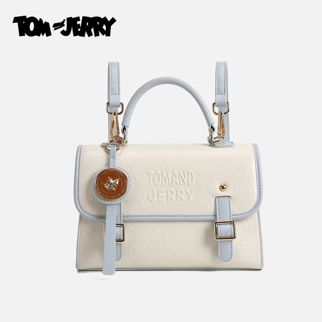 Château Bag - Tas Wanita Ransel Mini Original Import Backpackery - White Blue - Free Box