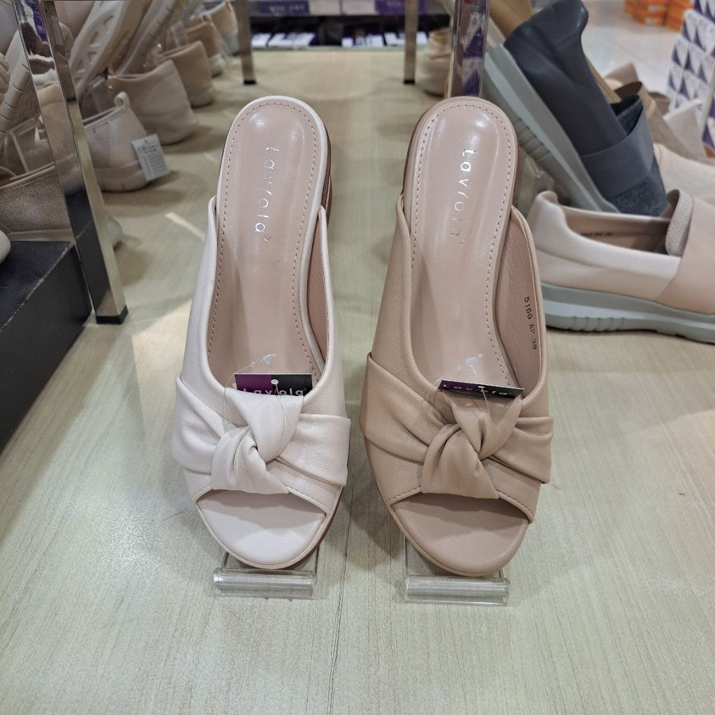 SANDAL WEDGES WANITA LAVIOLA 100% ORIGINAL
