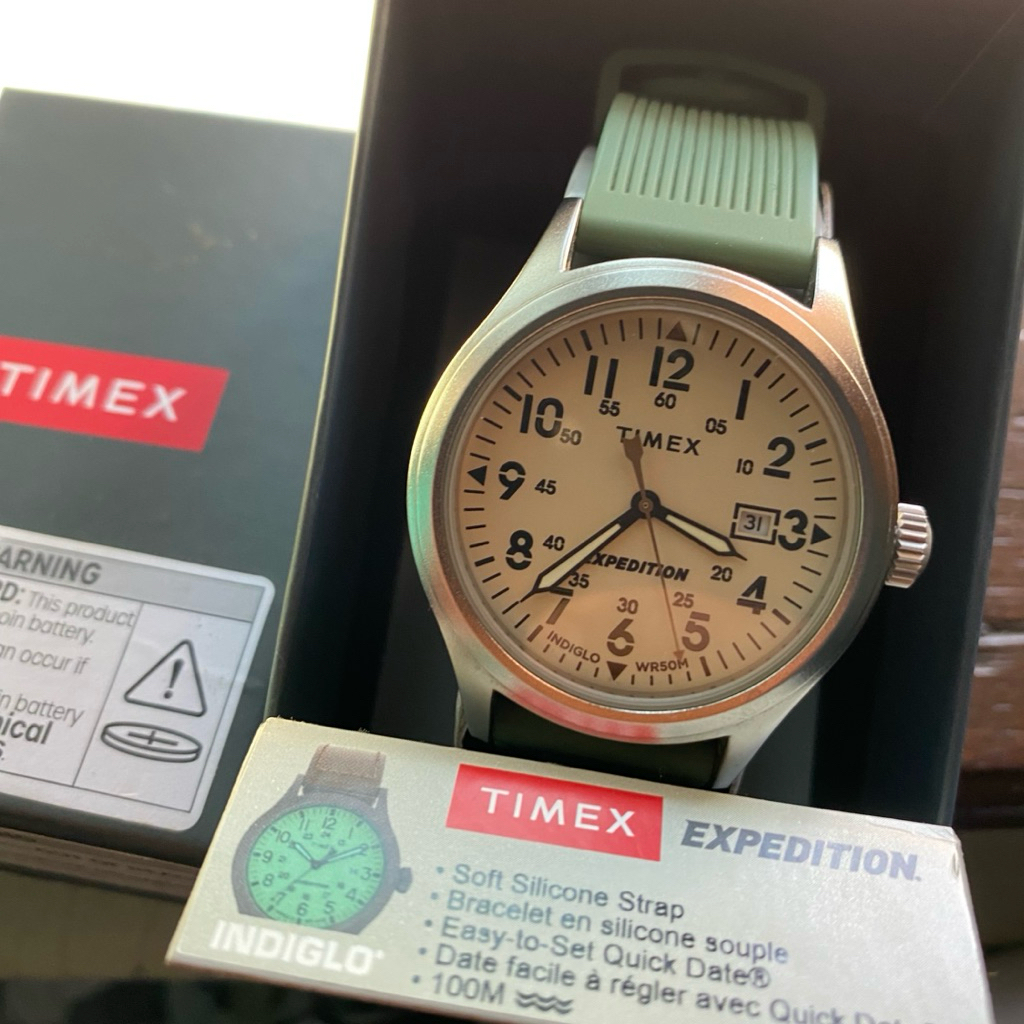 Jam tangan koleksi TIMEX EXPEDITION INDIGLO ORIGINAL