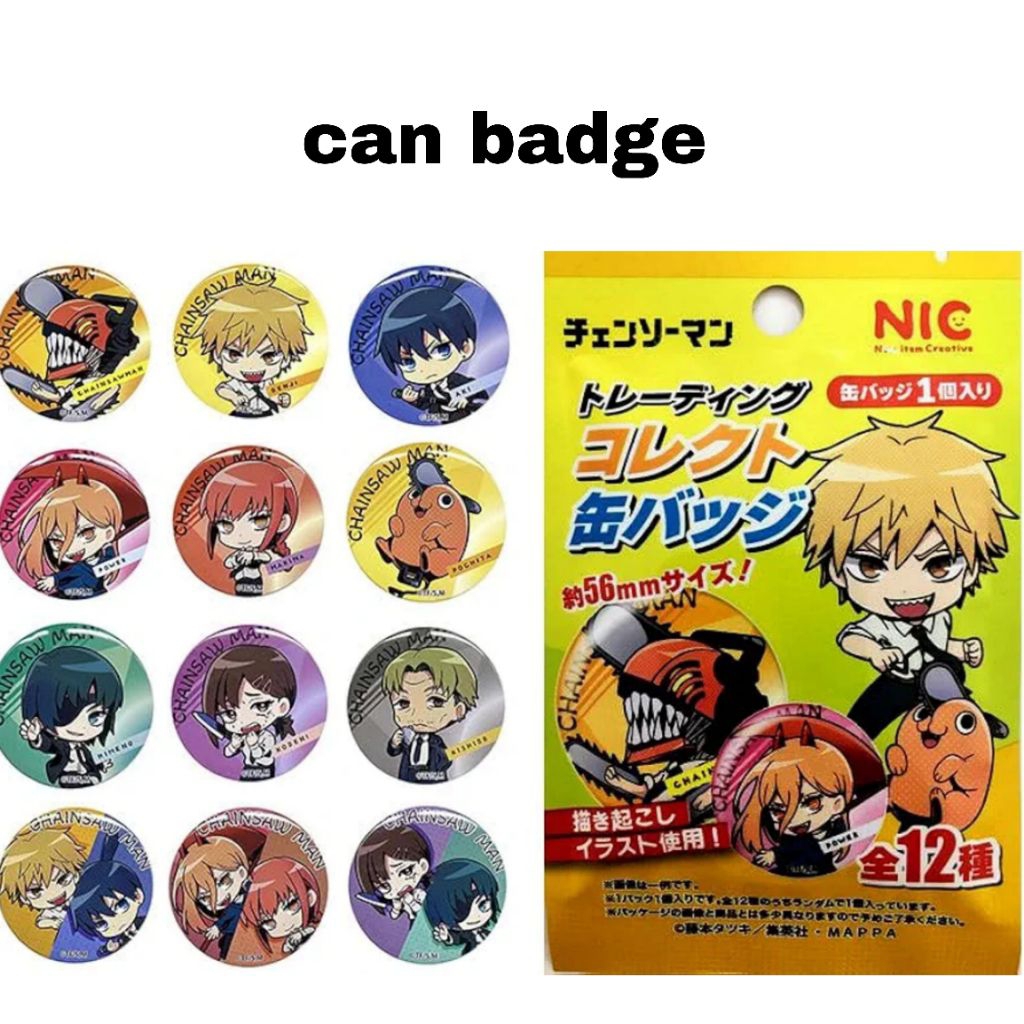 Blindpack chainsaw man merchandise chainsaw man blind pack official card badge keychain stand acryli