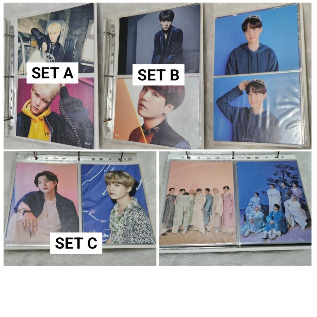 BTS SUGA YOONGI Postcard Book Flyer Japan