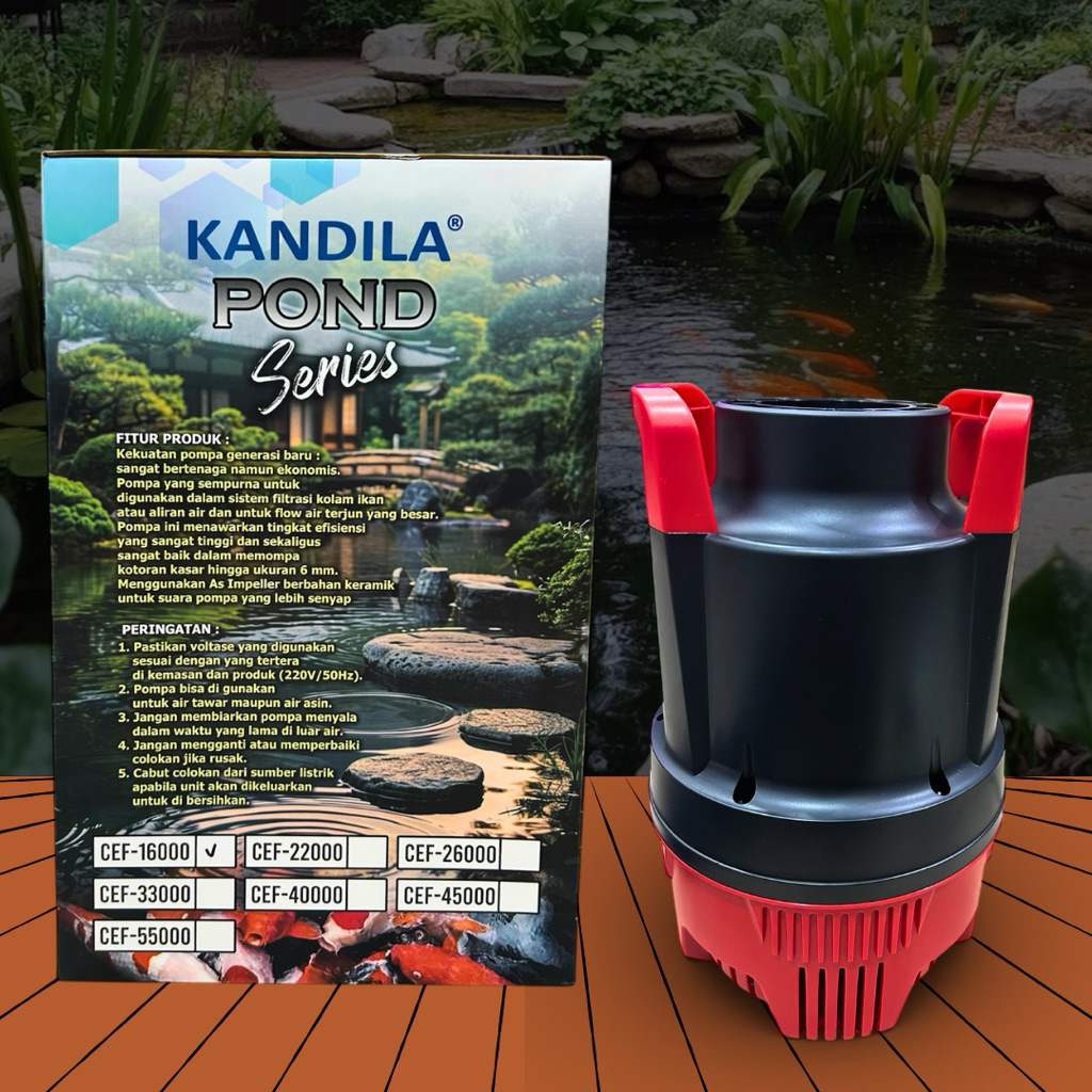 KANDILA PRO POND SERIES 16000 / 22000 / 26000 / 33000 / 40000 / 45000 / 55000 POMPA KOLAM SUBMERSIBLE PUMP