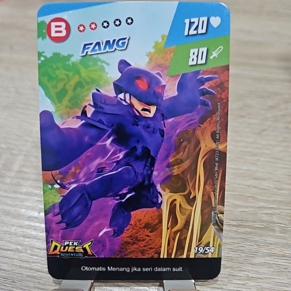 Monsta Galaxy Card Pek Quest Adventure Kartu Boboiboy Fang Limited Edition