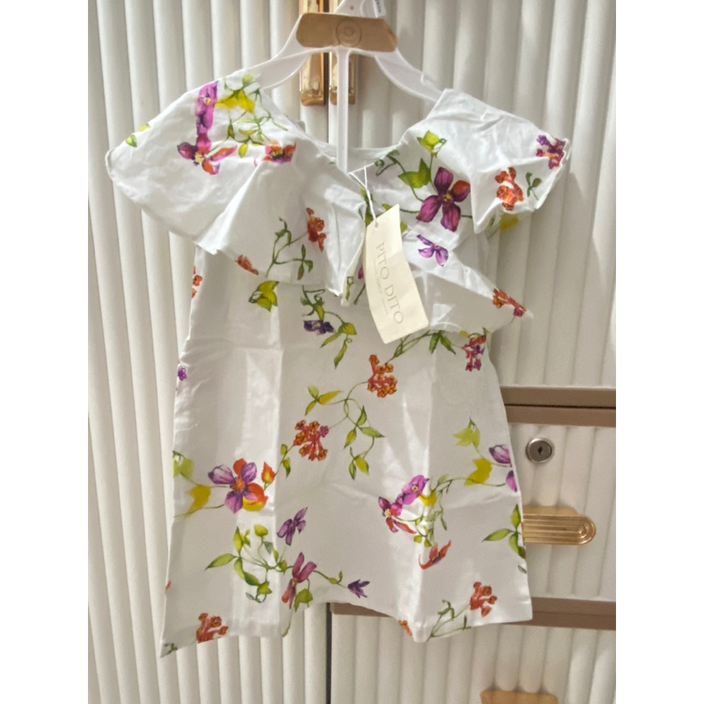 dress atasan anak perempuan pito dito 1-2 tahun