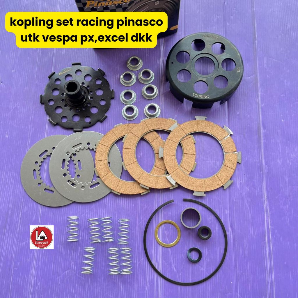 Kopling set racing pinasco utk vespa px series, excel dkk