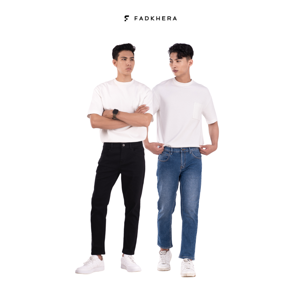 Fadkhera Basra Celana Jeans Ankle Pants Pria