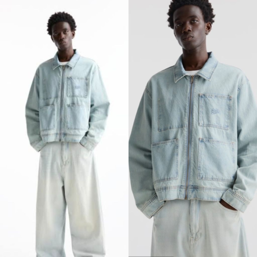 PULL&BEAR JAKET DENIM BOXY FIT BARU ASLI ORIGINAL