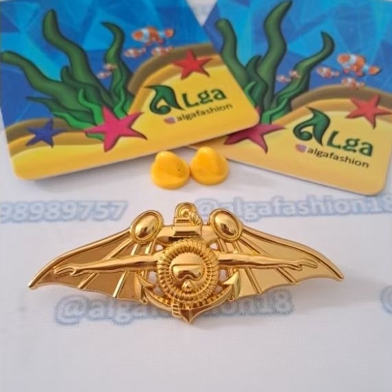 BREVET SCUBA TNI AL | Brevet Kualitas Premium | Brevet TNI/Pin/Bros