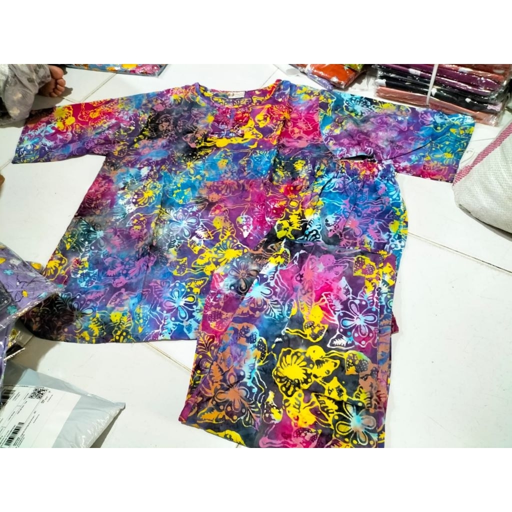 Setelan Batik Indra Tgn 3/4 CP Abg dan Dewasa