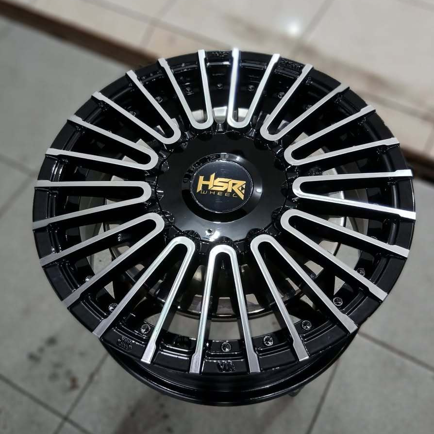 Velg AMARASI HSR Jari Jari Pcd 5X100-114,3 Two Tone R15 | Pelek For Sienta Ertiga Luxio Ring 15