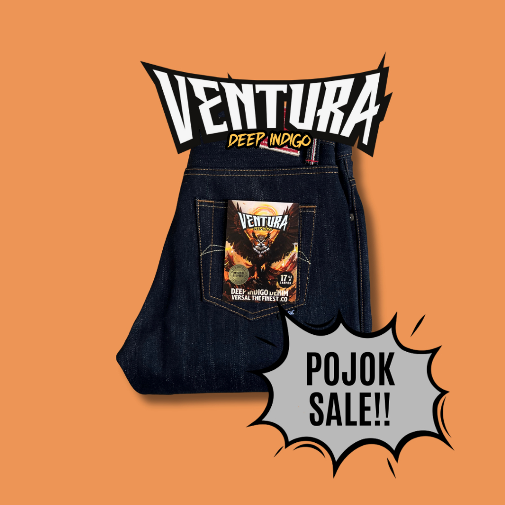 Versal The Finest - POJOK SALE VENTURA — 17oz Vintage Deep Indigo Selvedge Denim