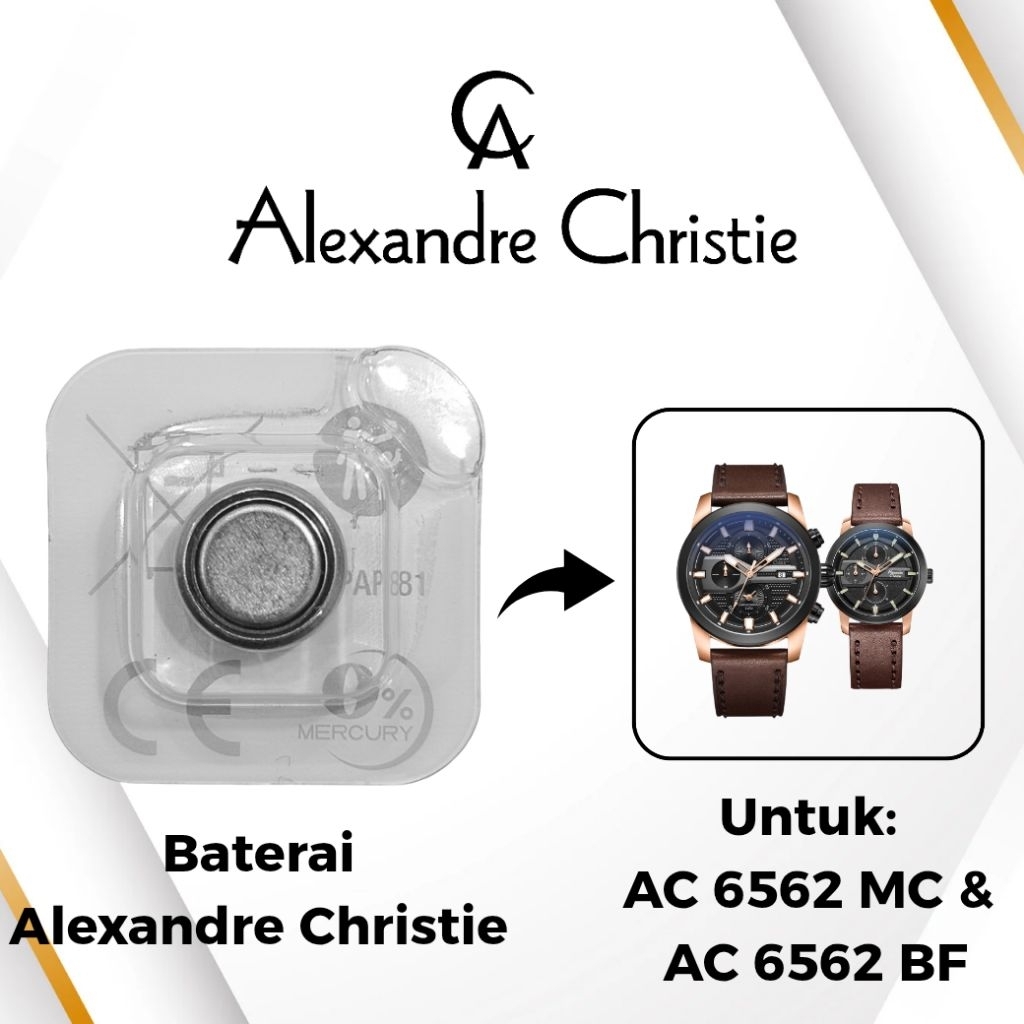 Baterai Jam Tangan Alexandre Christie AC 6562 MC & AC 6562 BF Original