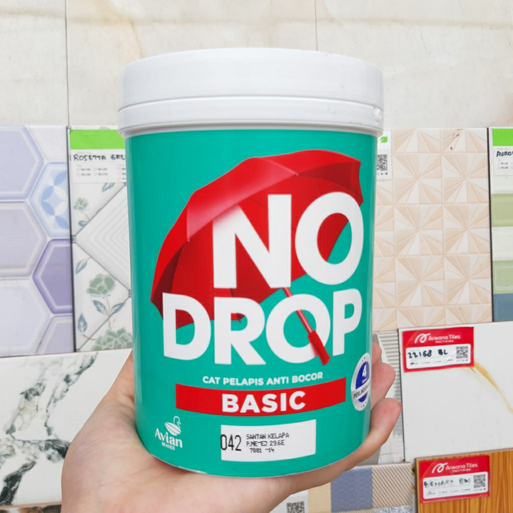 No Drop BASIC Cat Tembok 1KG Cat Pelapis Anti Bocor Murah Ekonomis