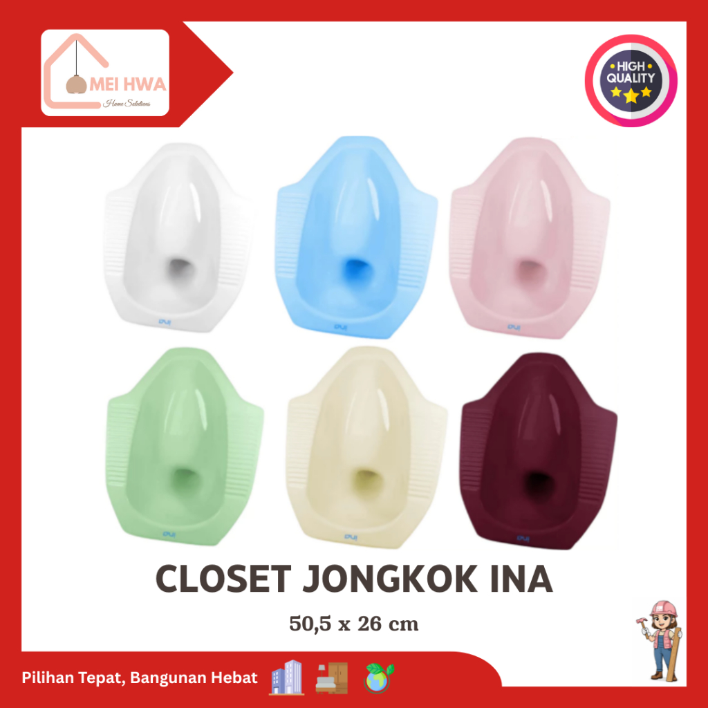 CLOSET JONGKOK INA UKURAN C-2 / KLOSET JONGKOK INA Sanitary Ware TERLENGKAP