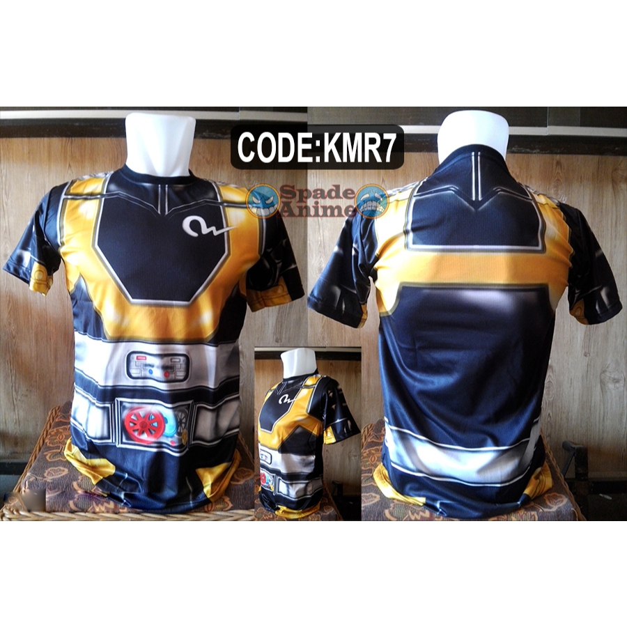 Kaos Costum Kamen Rider RX Robo Kaos cosplay Fanmade Kaos robot Anak dan Dewasa Unisex ready