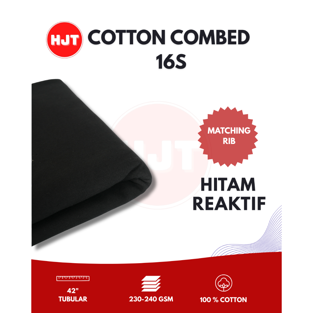 Bahan Kain Katun Cotton Combed Premium 16s