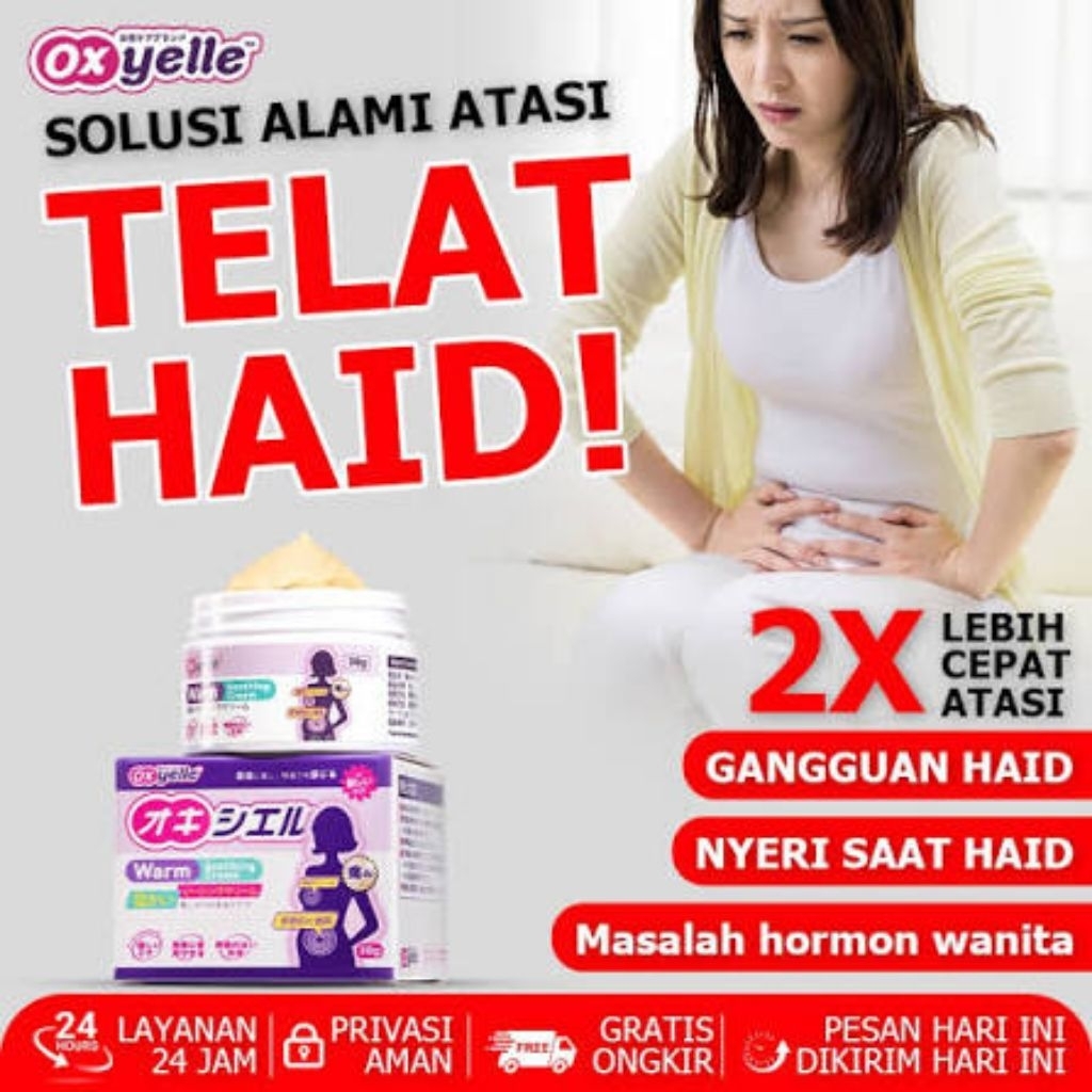 Oxyelle Gel Penghangat Solusi Untuk Atasi Sakit karna Telat Haid - Tidak Lengket Dan Nyaman Ketika D