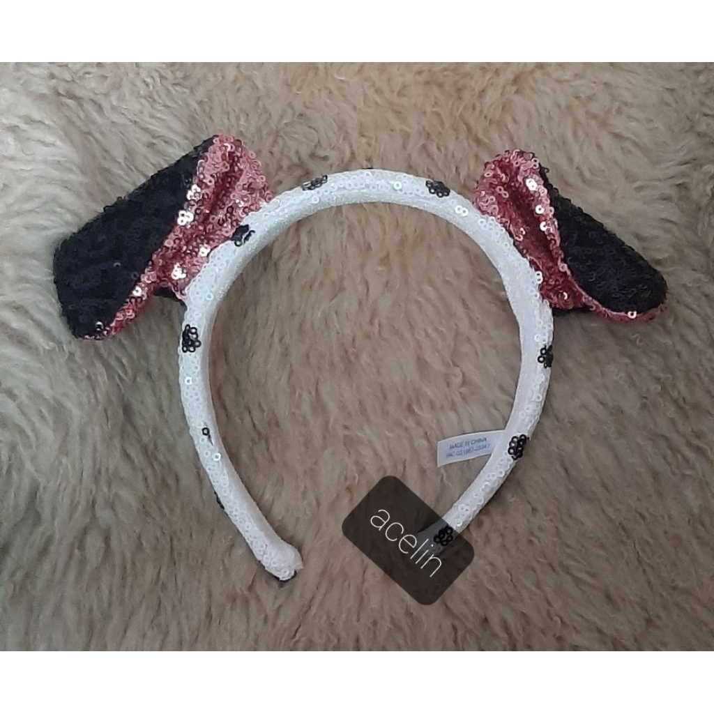 Vintage 101 Dalmatians sequin ears Headband Tokyo Disney Resort original