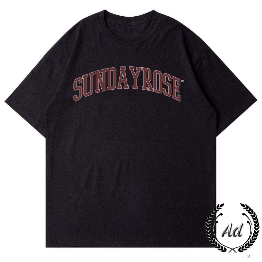 SUNDAY ROSE T-shirt cotton combat cowok keren kaos distro pria/wanita terbaru katun lembut