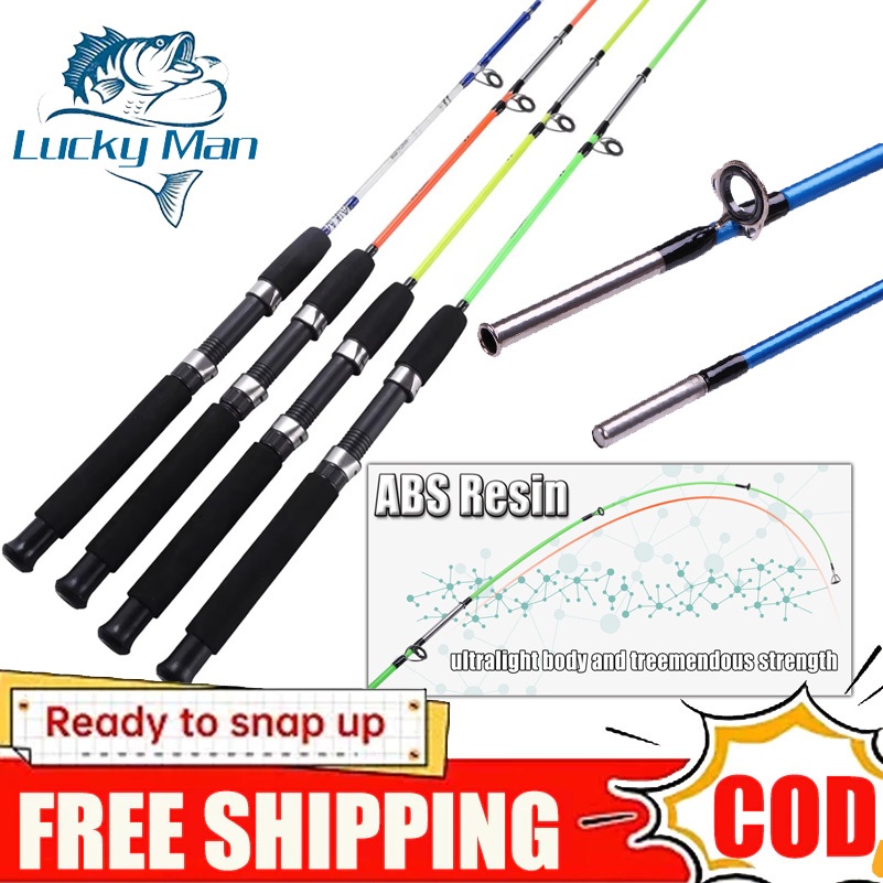 LUCKY MAN joran carbon solid joran pancing joran tegek super kuat 60CM 120CM 150CM joran tegek