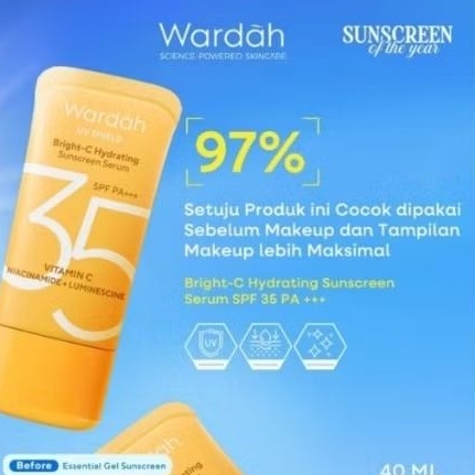 sunscreen Wardah tube kuning spf 35