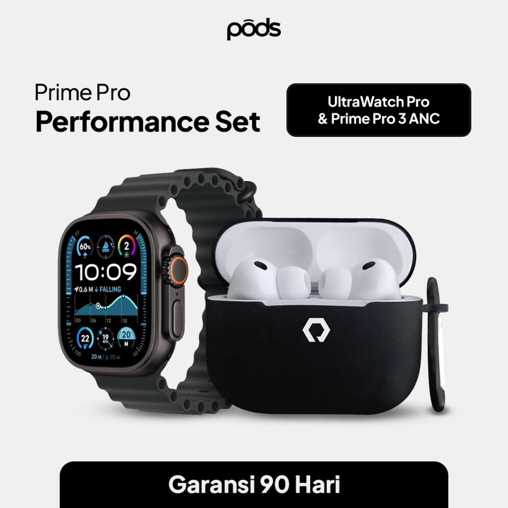 ThePods PRIME Pro Performance SmartWatch Set Pro & Prime Pro 3 ANC ANC PRO free case & amoled Displa