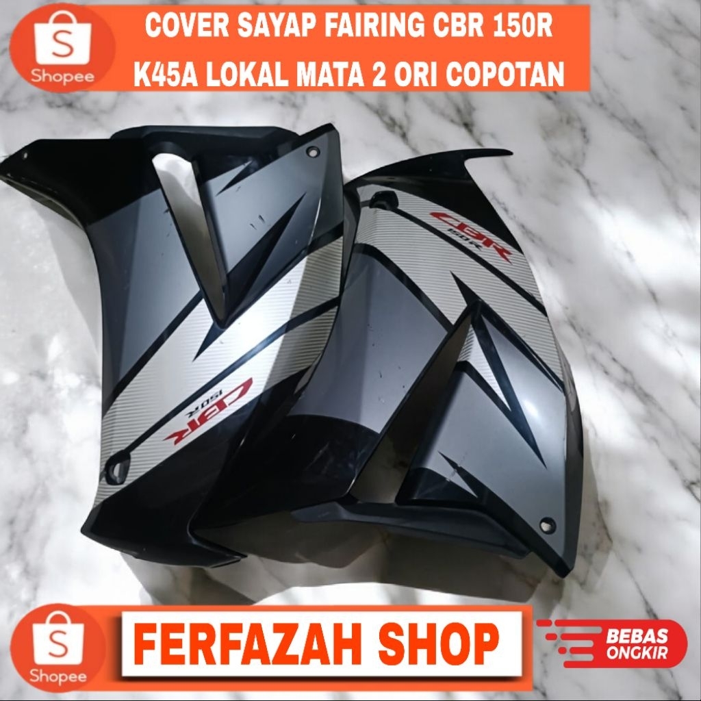 FERFAZAH SHOP | COVER FAIRING SAYAP SAMPING CBR K45A LOKAL MATA 2 NONLED 2014-2015 | FAIRING DEPAN C
