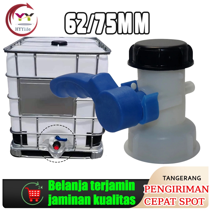 Kran Tangki IBC DN40/DN50 Kran Tangki Kempu 1000L Kran Tandon Air Keran Toren
